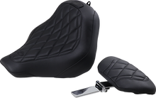 MUSTANG Wide Tripper™ Seat - with Driver's Backrest - Diamond Stitching 83034