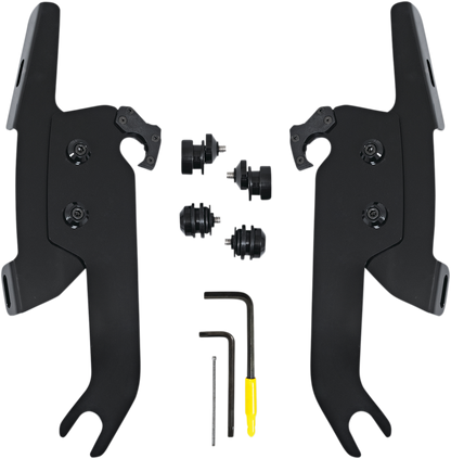 MEMPHIS SHADES Fats/Slim Windshield Trigger Lock Complete Mount Kit - Black - FLSL MEB2051