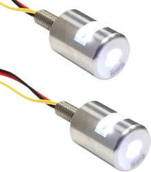 K&S TECHNOLOGIES Three-Beam License Plate Bolt Lights - White 25-9186