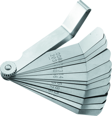 BikeMaster 12-Blade Angled Combination Tappet Feeler Gauge Set - Pack of 3