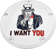 7   M8 Touring Derby Cover Uncle Sam Chrome