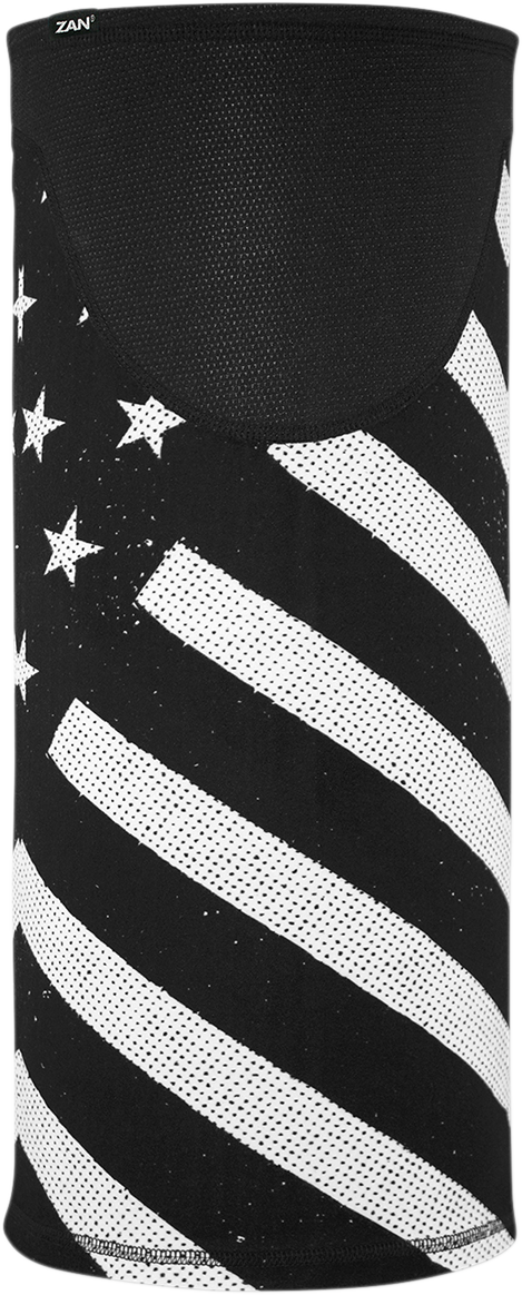 ZAN HEADGEAR Motley Tube® SportFlex® Windproof Tube - Black/White Flag TW091