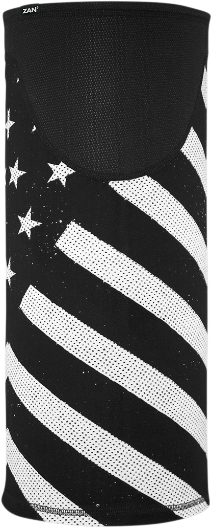 ZAN HEADGEAR Motley Tube® SportFlex® Windproof Tube - Black/White Flag TW091