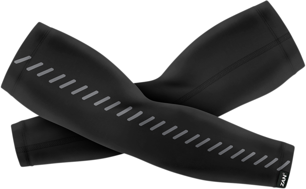 ZAN HEADGEAR SportFlex™ Reflective Arm Sleeves - Black - Large AL114RLG