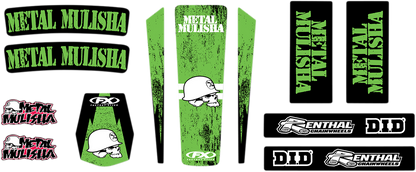 FACTORY EFFEX Trim Kit Graphic - Metal Mulisha - Kawasaki 23-50160