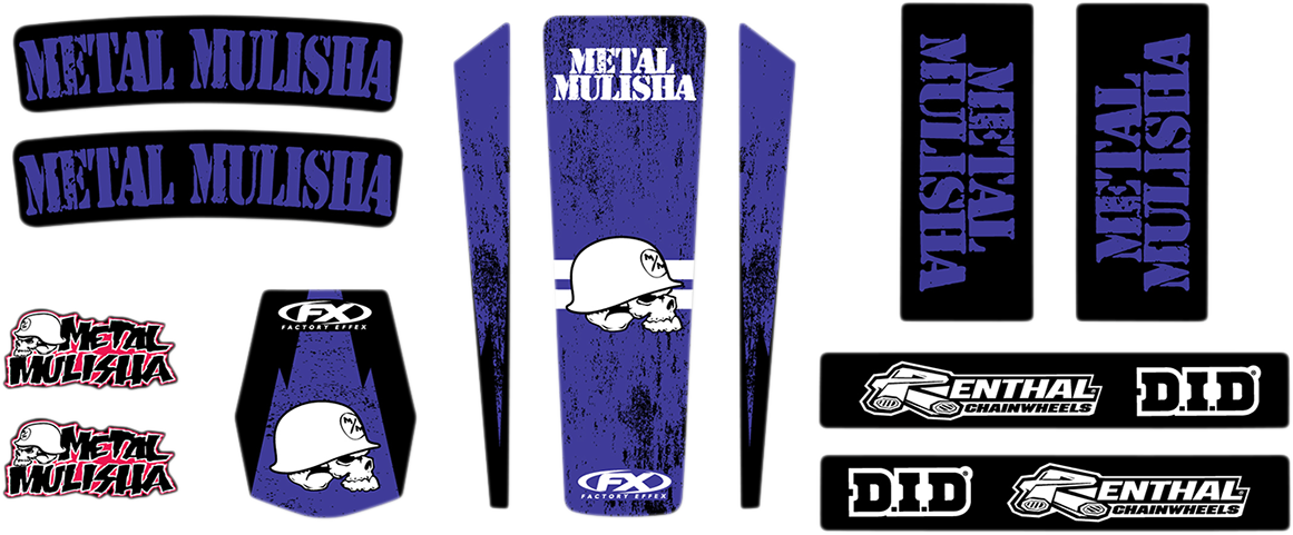 FACTORY EFFEX Trim Kit Graphic - Metal Mulisha - Yamaha 23-50260