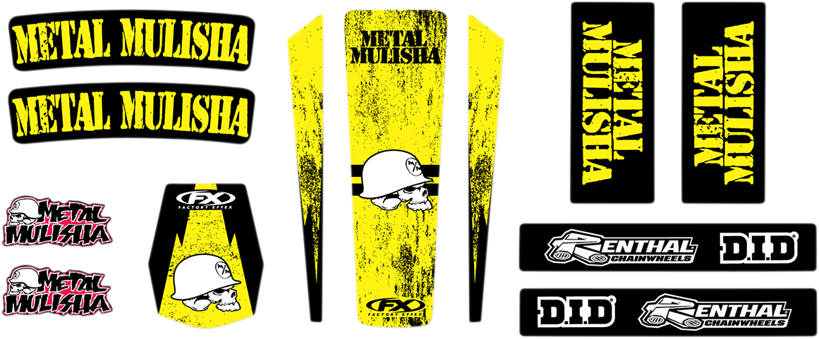 FACTORY EFFEX Trim Kit Graphic - Metal Mulisha - Suzuki 23-50460