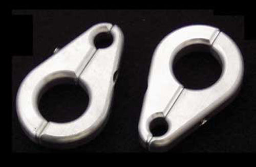 Brake Line Clamp 3/4"Arm X 5/16"Line (Silver)