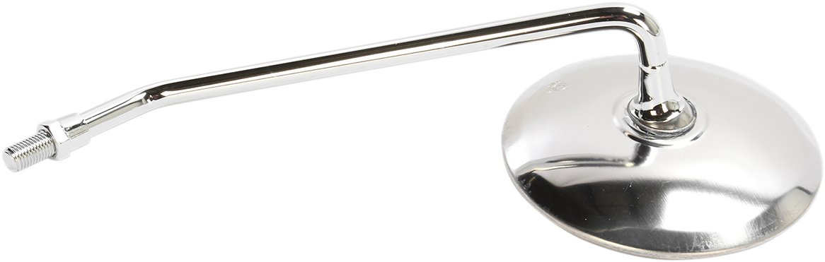 PARTS UNLIMITED Mirror - Classic - Side View - Round - Chrome - Left - Each 17077