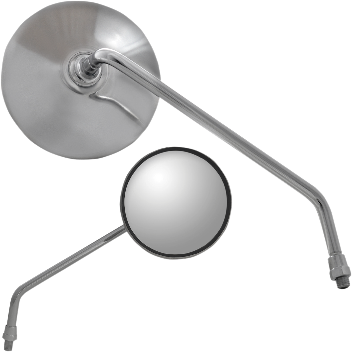 PARTS UNLIMITED Mirror - Classic - Side View - Round - Chrome - Right - Each 17078
