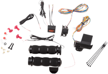 AVON GRIPS Heated Grips - Air Cushion - Throttle Boss - TBW - Black AIR-90-A-B-F-RH