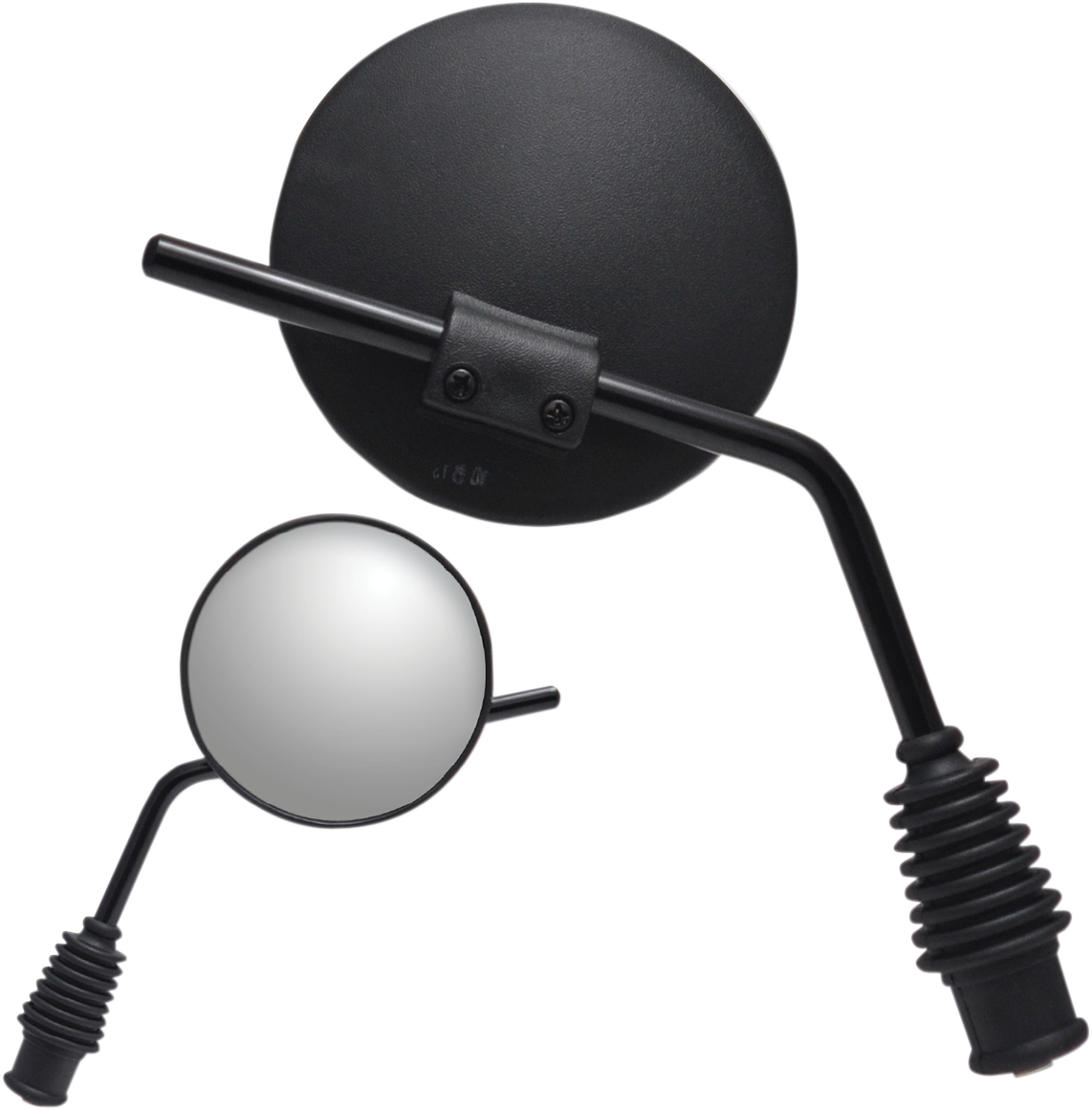 PARTS UNLIMITED Mirror - Side View - Dual Sport - Yamaha - Reverse Thread - Right - Black 17080