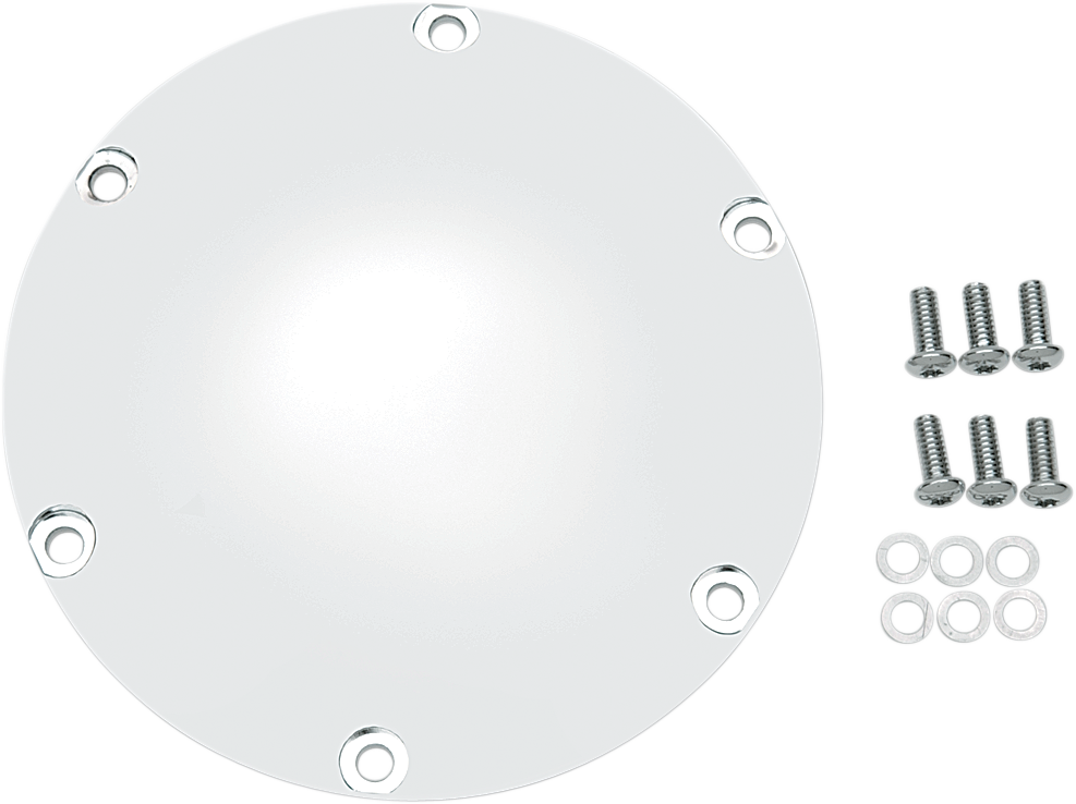 DRAG SPECIALTIES Derby Cover - Chrome - 6 Hole - '04-'22 Sportster 33-0067