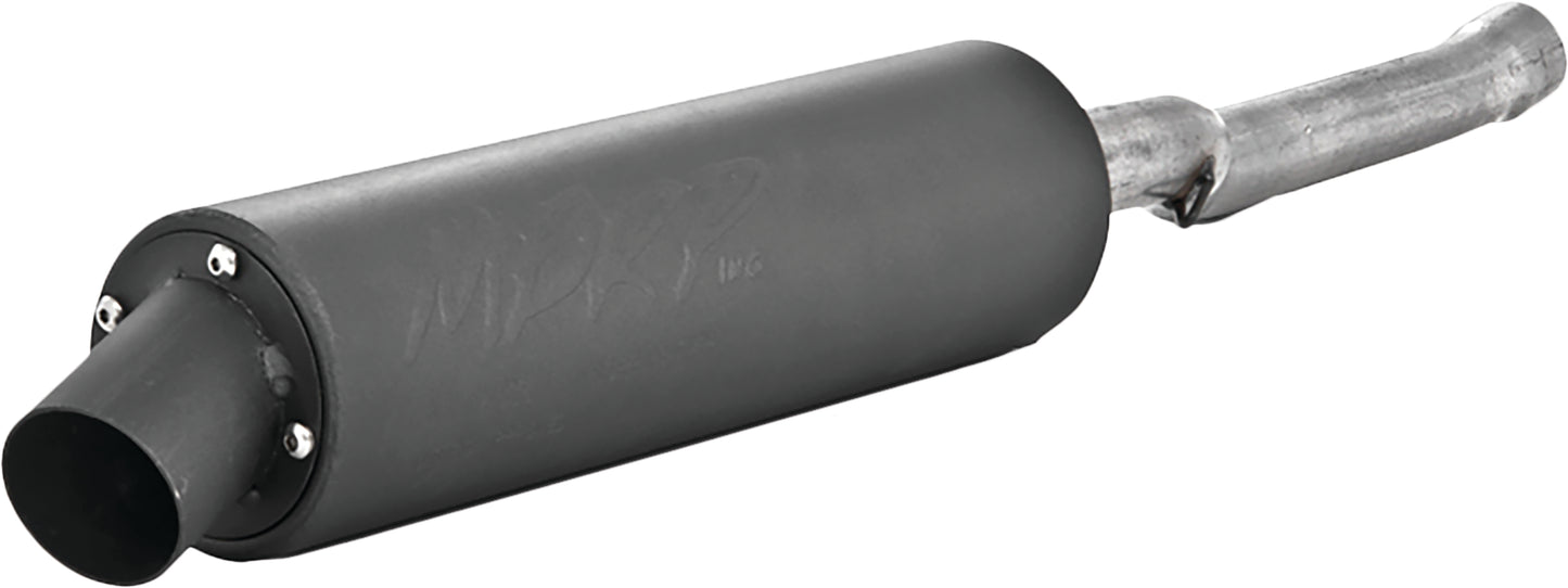 Single Slip On System W/ Utility Muffler Blk Yam
