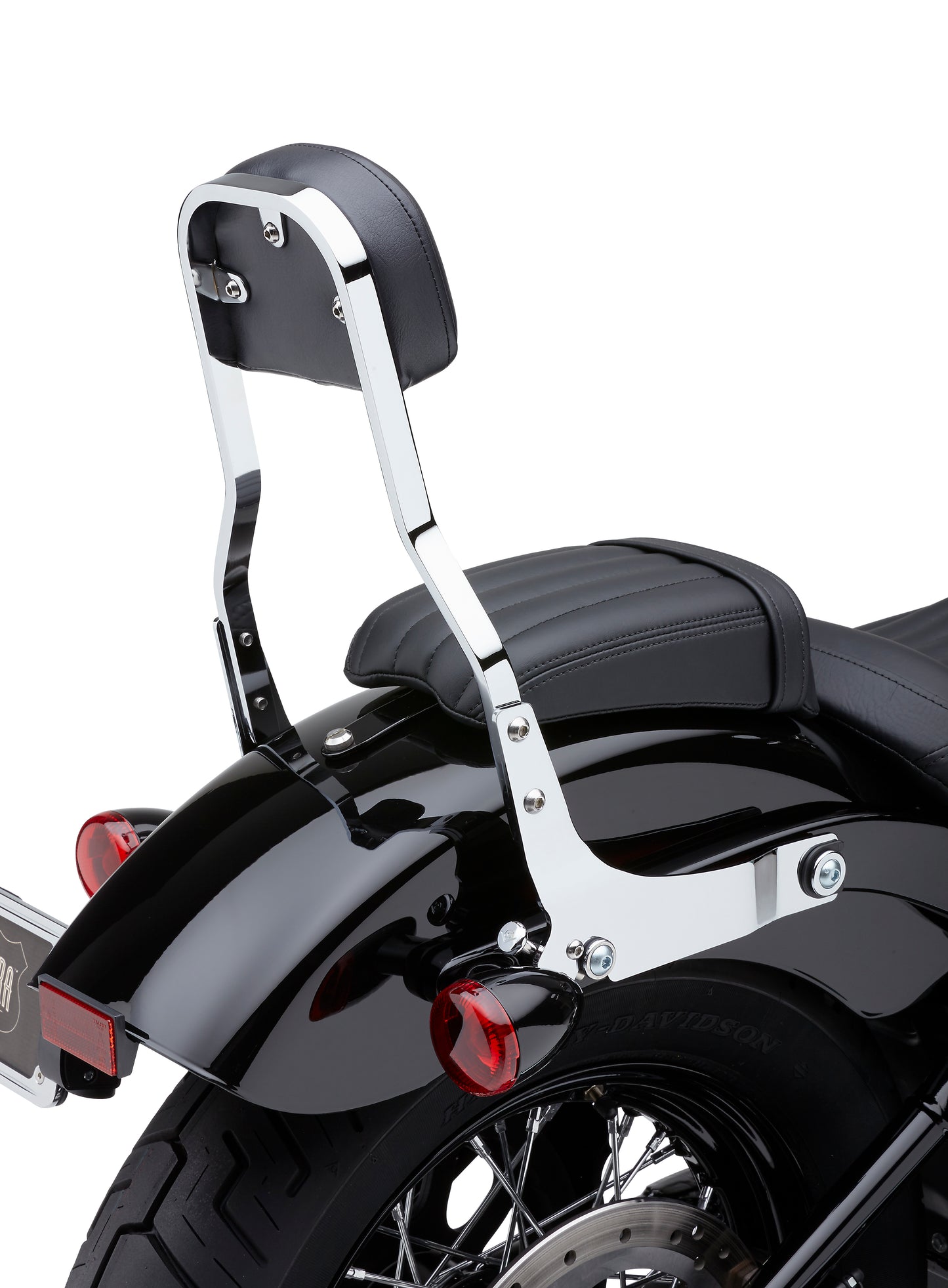 Detachable Backrest Short Chrome Flde/Flsl/Fxbb 18 24