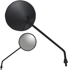 PARTS UNLIMITED Mirror - Scooter - Side View - Round - Black - Left/Right - Each 17084