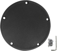 DRAG SPECIALTIES Derby Cover - Wrinkle Black - 5 Hole - '99-'18 Big Twin 33-0054WB