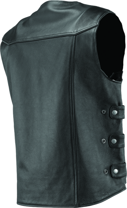 Kuryakyn Leather By River Road Plains Leather Vest Black - Small