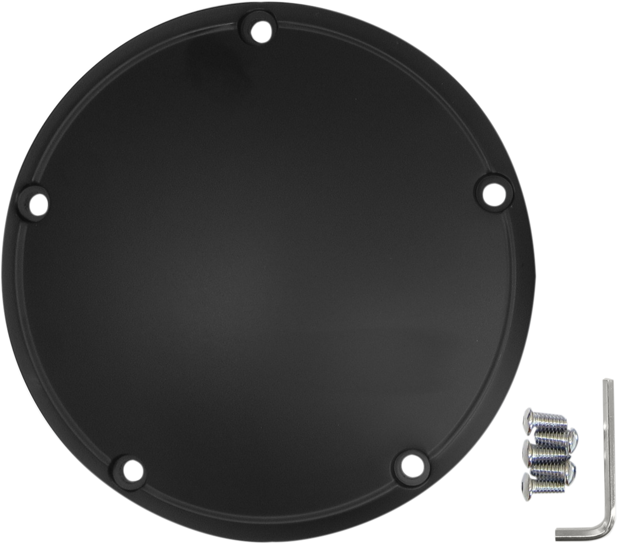 DRAG SPECIALTIES Derby Cover - Satin Black - 5 Hole - '99-'18 Big Twin 33-0054SB