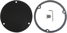 DRAG SPECIALTIES Derby Cover - Wrinkle Black - 3 Hole - '70-'98 Big Twin 33-0017KWB