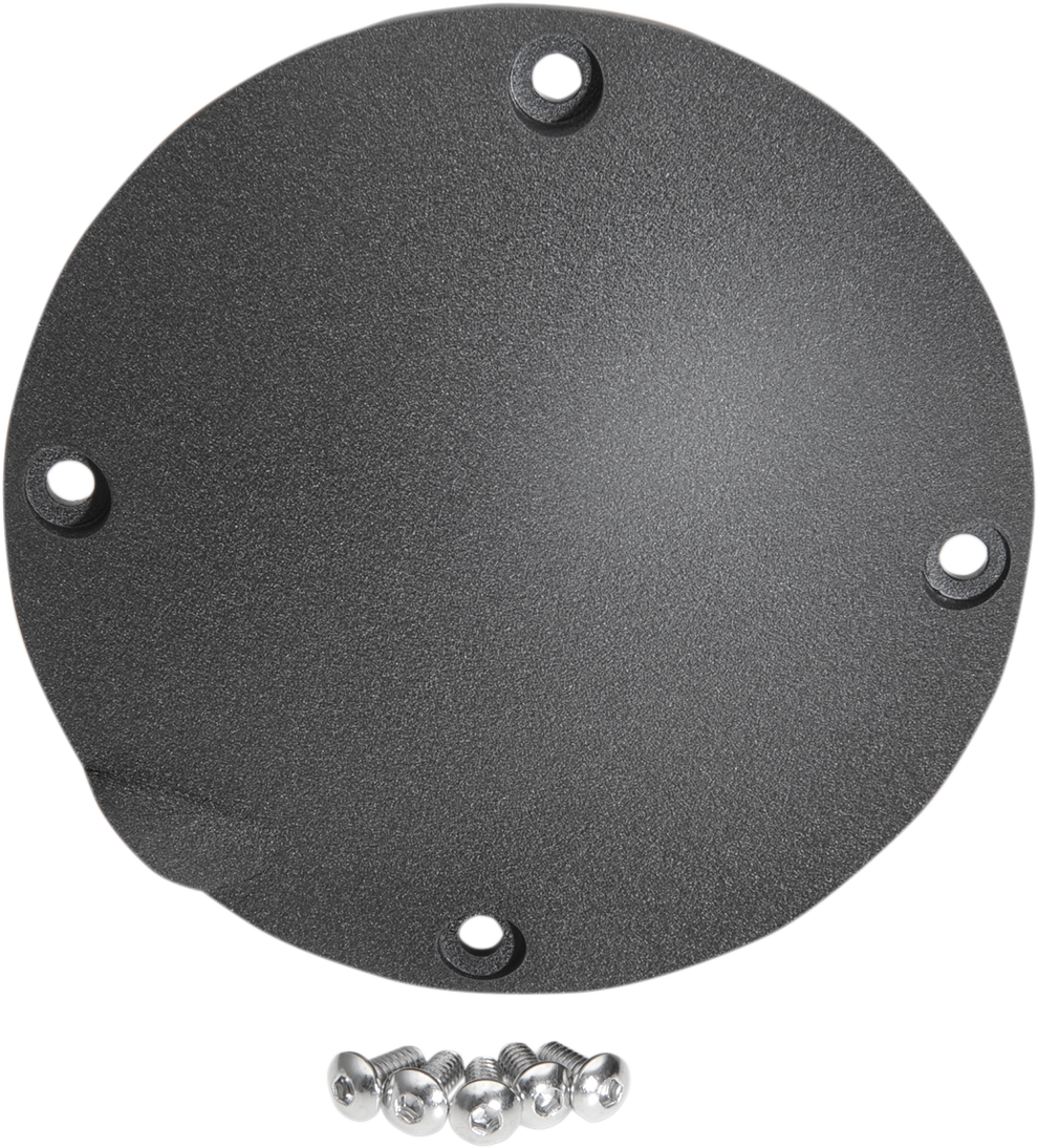 DRAG SPECIALTIES Derby Cover - Wrinkle Black - 4 Hole - '94-'03 Sportster 33-0016KWB