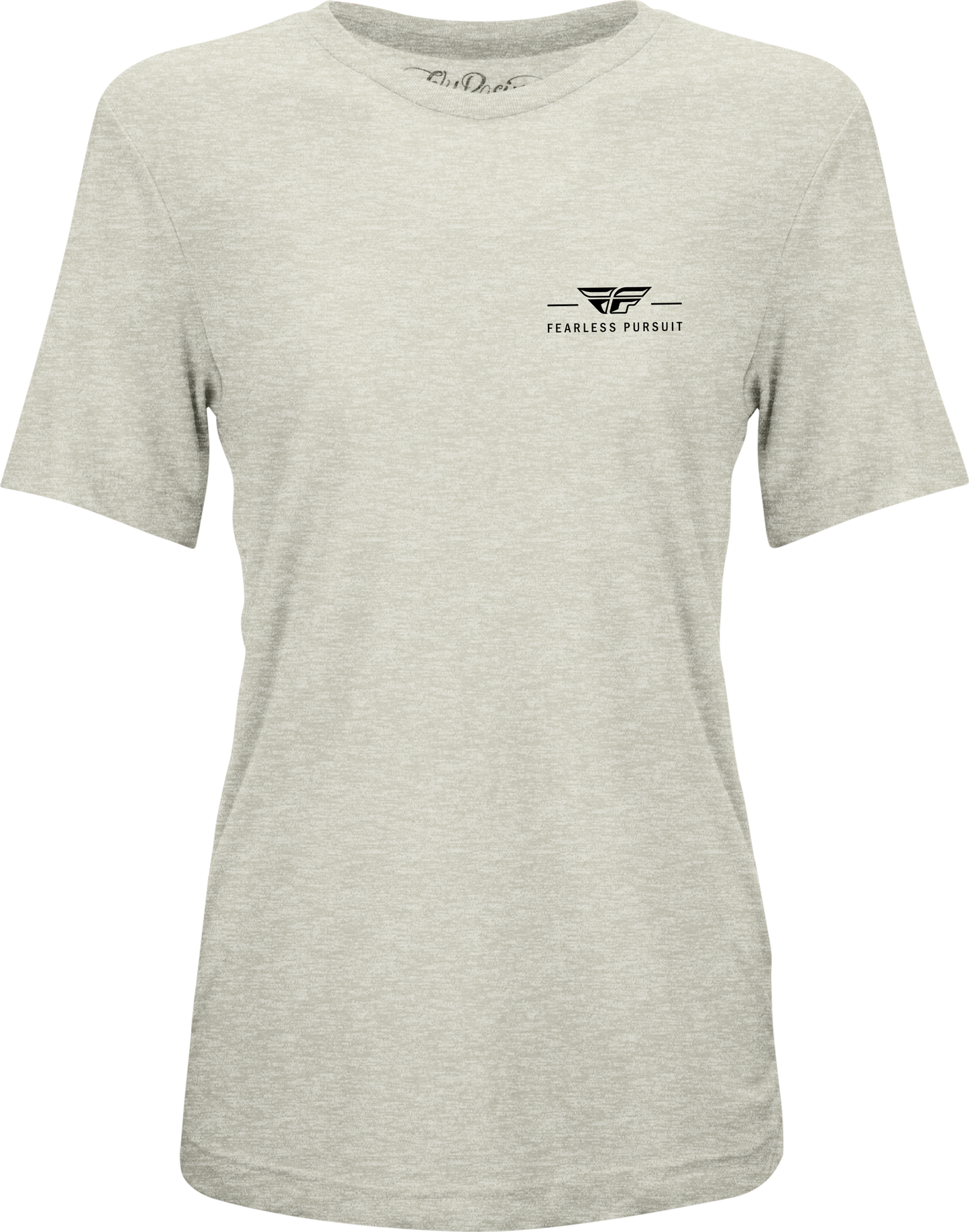 Women's Fly Motto Tee Cream Sm