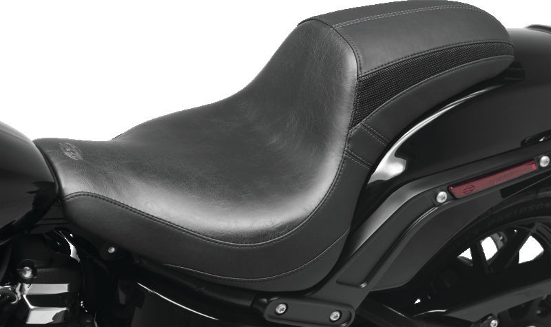 Mustang 06-17 Harley Softail Wide Tire (200mm) Standard Touring, Wide Touring Passenger Seat - Black