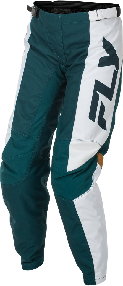 Women's F 16 Pants Teal/White/Gold Sz 11/12