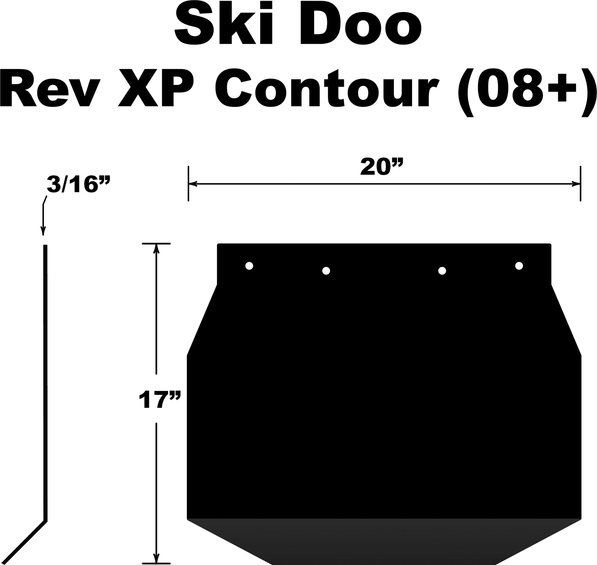 Snowflap  Ski Doo Rev Xp 2008+