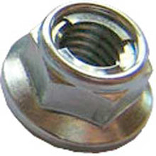 Fuji Style 12mm Hex Locking Flange Nuts 8x1.25mm 10/Pk