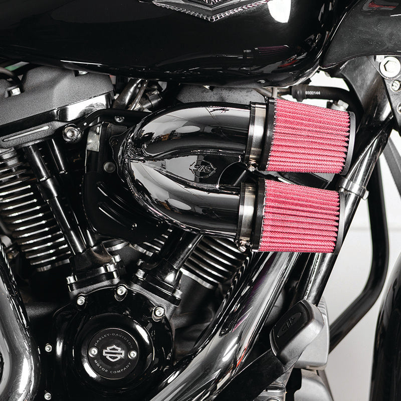 S&S Cycle 17-21 M8 Models Intake Runner Induction Kit - Chrome
