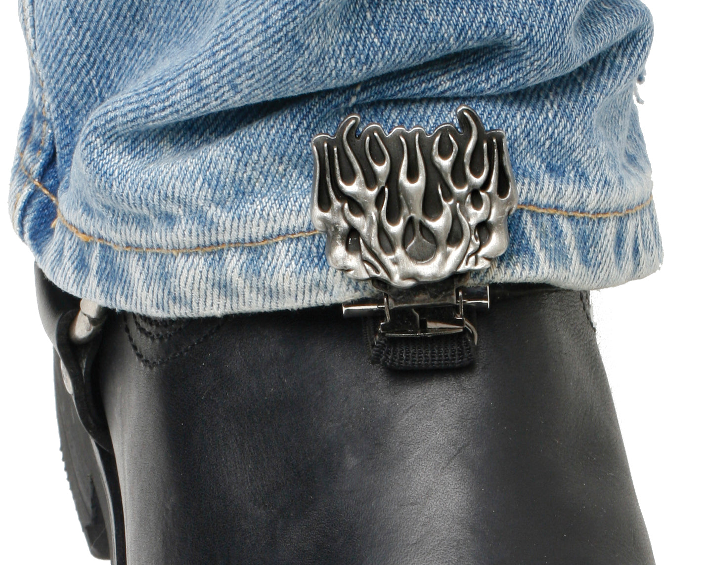 Clips For Stirrup/Strap Boots Flames