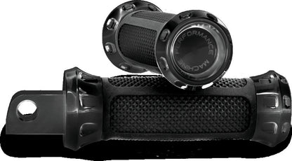 Performance Machine Footpegs Overdrive - Black Ano