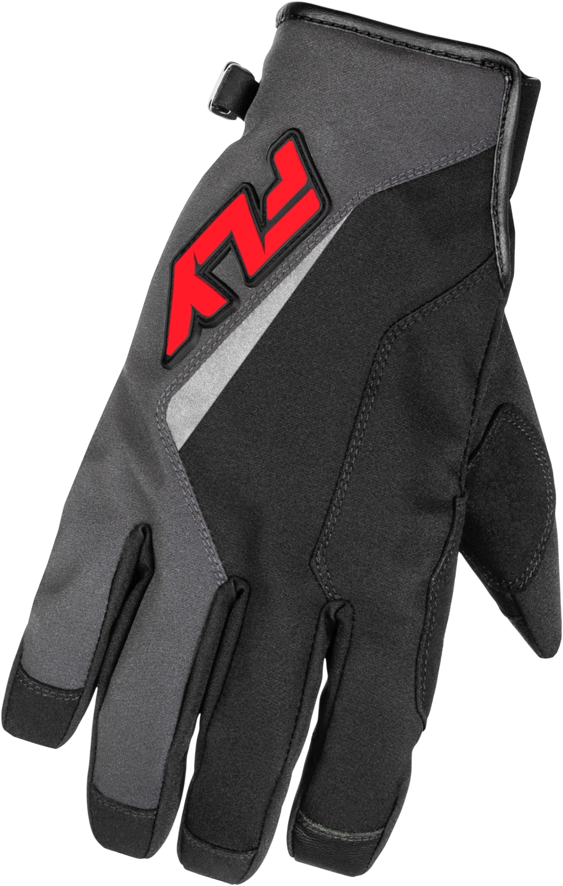 Title Gloves Grey/Black/Red 2x