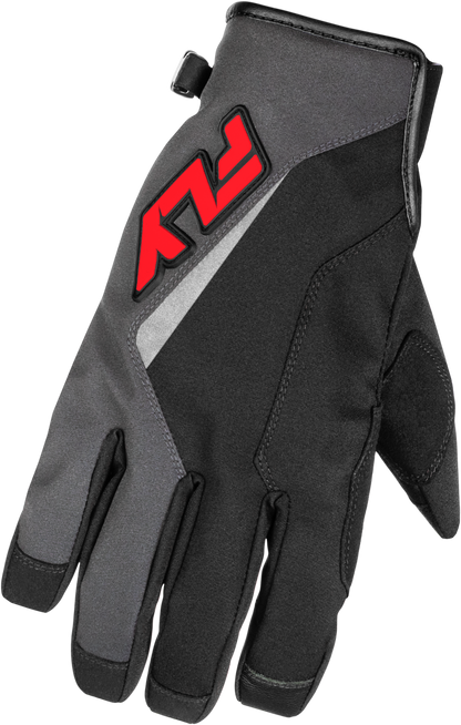 Title Gloves Grey/Black/Red 2x
