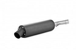 Single Slip On System W/ Utility Muffler Blk Suz