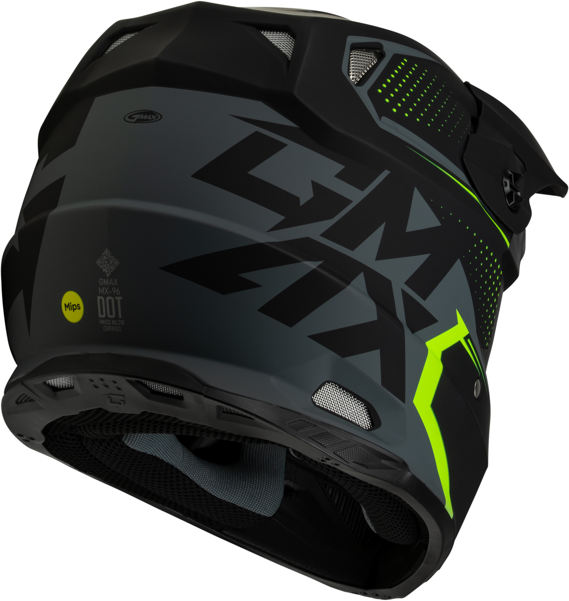 Mx 96 502 Helmet Matte Grey/Hi Viz Xs