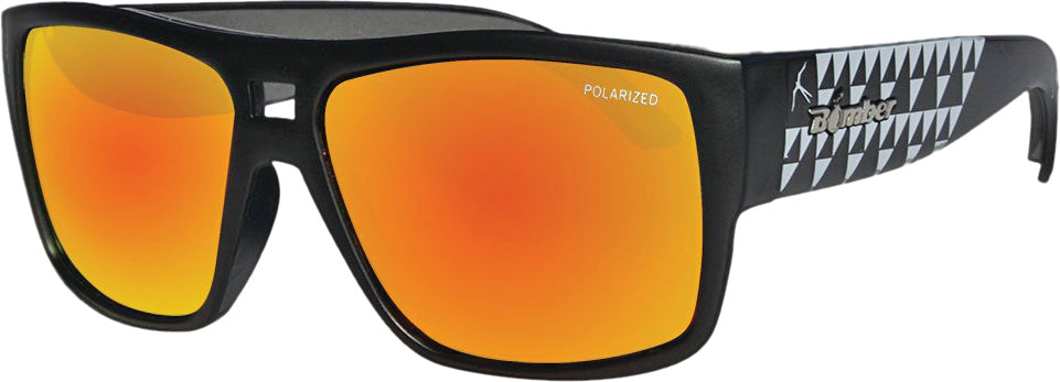Irie Bomb Eyewear Matte Black W/ Red Mirror Polarized Lens