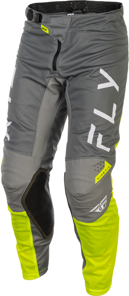 Kinetic Mesh Center Pants Grey/White/Hi Vis Sz 40