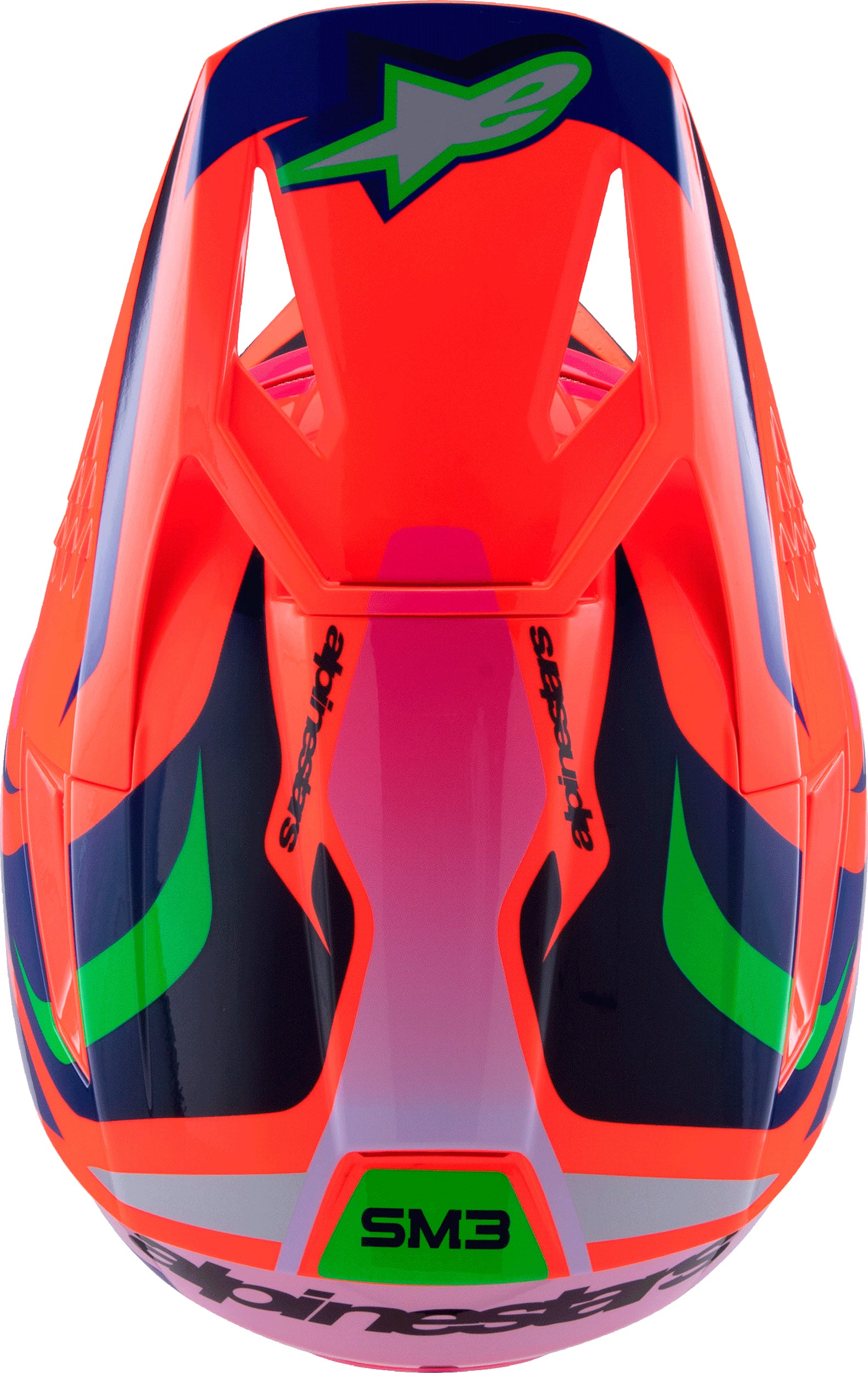 Sm3 Youth Deegan Helmet Orng Flo/Prpl/Pnk Fluo Ys