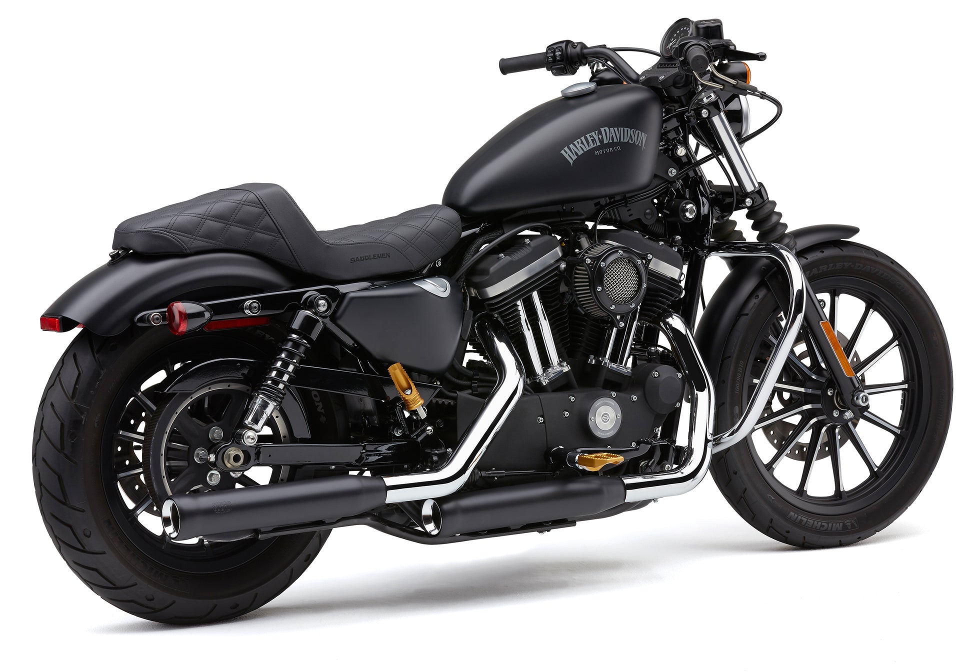 3" Nh Series Slip Ons Black Sportster 14 22