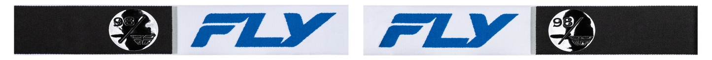 Zone Elite Snw Goggle Wht/Blue W/Drk Blu Mir/Plrzd Smoke Lens