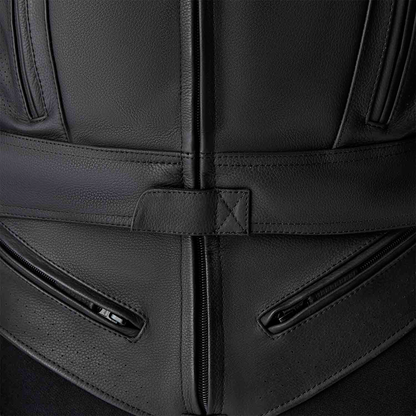Tractech Evo D3o Jacket Blk/Flo Red Leather Lg