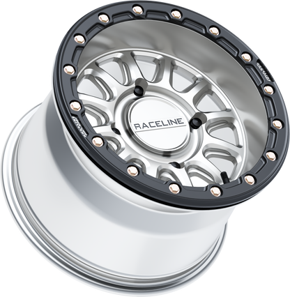 Alpha Hyper Wheel 4/156 Hyper Silver/Blk 15x10 (+10mm)