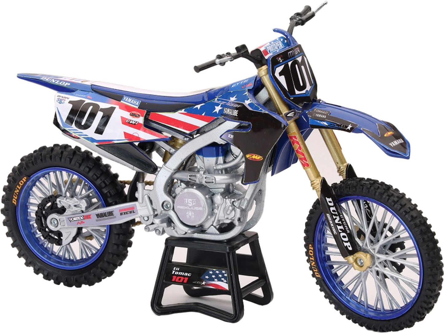 1:12 Scale Mxon Yamaha Yz450f Eli Tomac #101