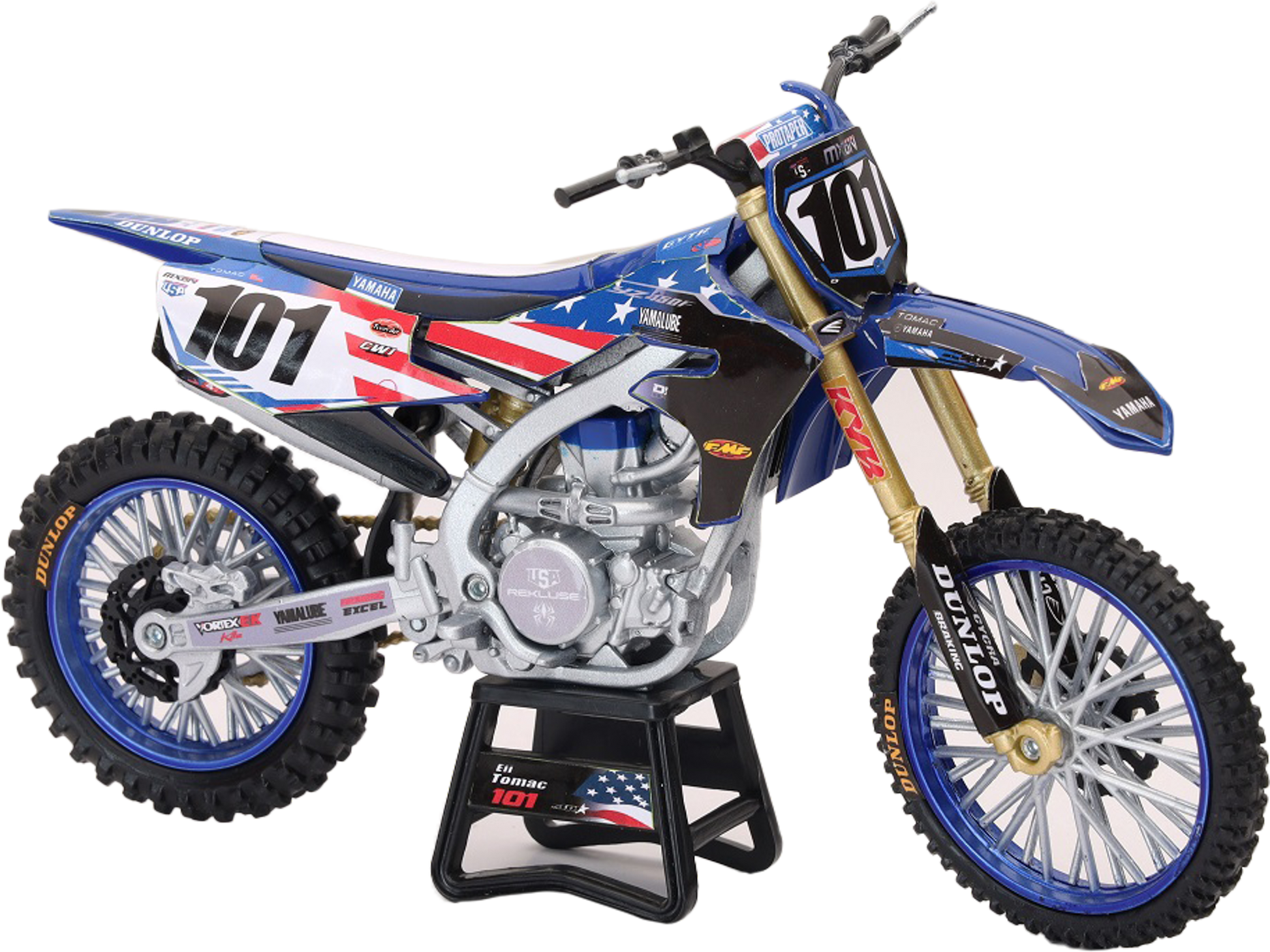 1:12 Scale Mxon Yamaha Yz450f Eli Tomac #101