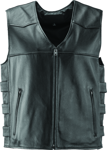 Kuryakyn Leather By River Road Plains Leather Vest Black - Large