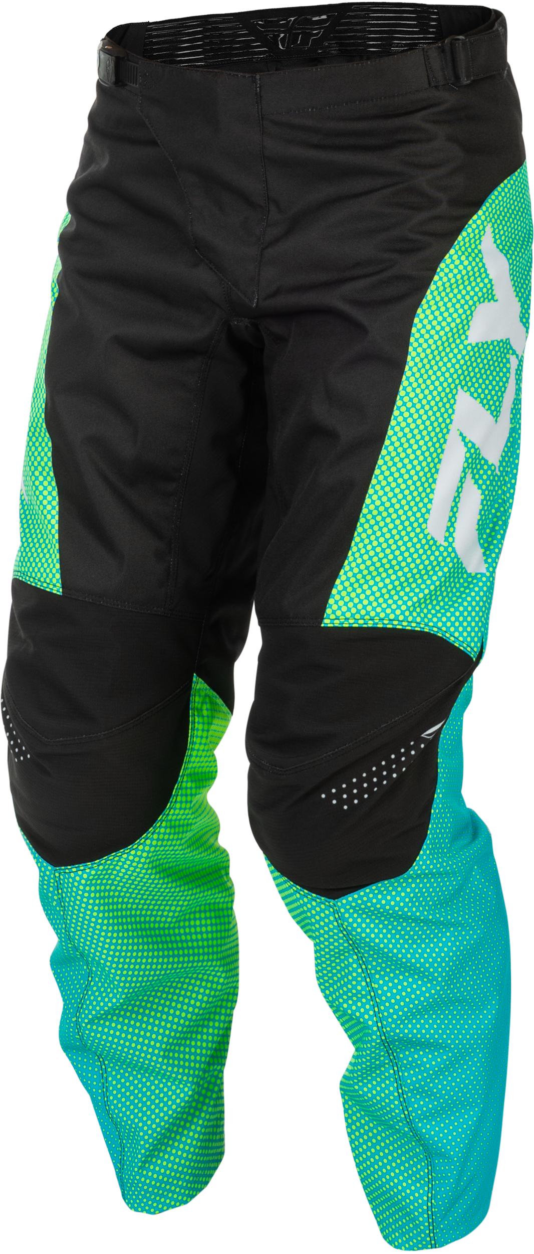 F 16 Pants Aqua/Black/White Sz 34