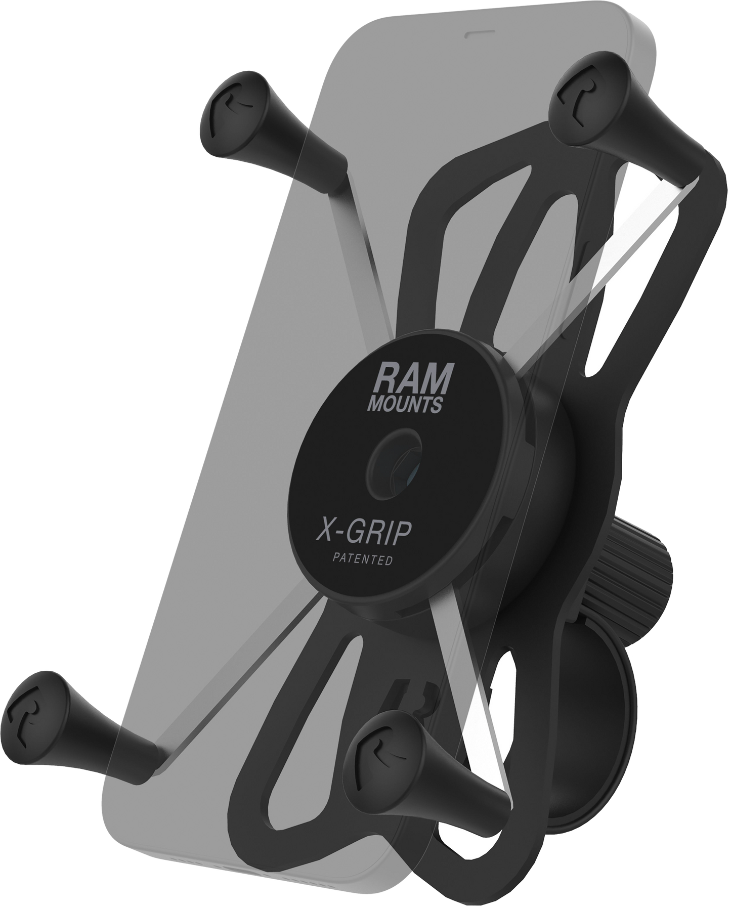 X Grip Large Phone Mount W/Tough Strap Handlebar Base