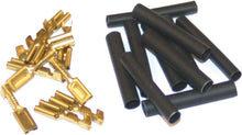 1/8" Female Crimp Term 10pk 22 16g Heat Shrnk Hd 9904